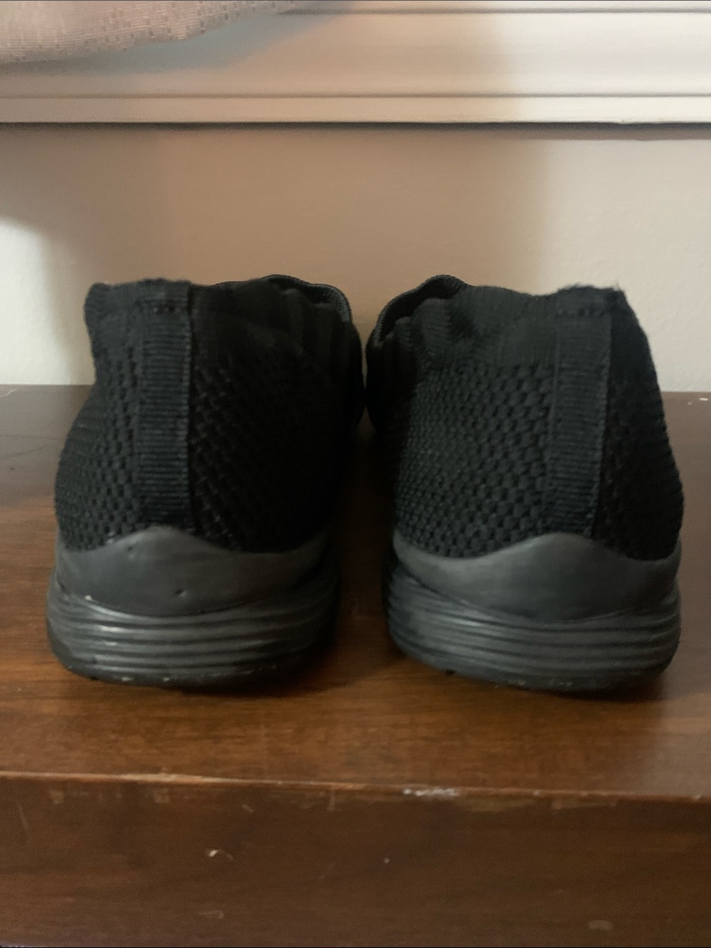 Skechers Black Knit Slip-On Flats - Picture 5 of 6